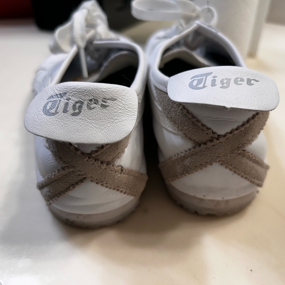 White Leather Onitsuka Tiger Mexico 66 Sneakers - Picture 4 of 8